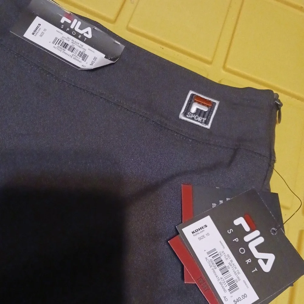 NEW Fila Sport Women's Black Activewear‎ Skort Golf Tennis, 10